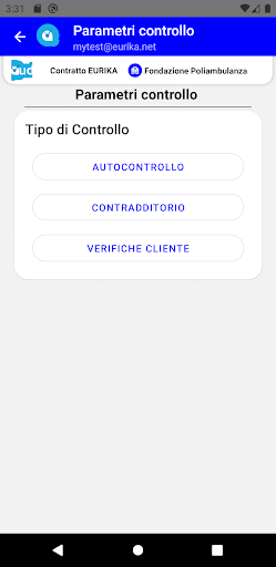 Android application clauditControl screenshort