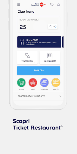 Android application Ticket Restaurant® screenshort