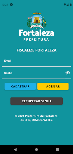 Android application Fiscalize Fortaleza screenshort