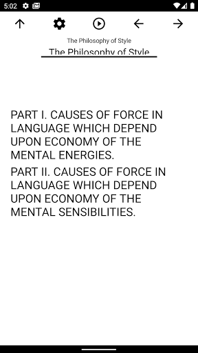 Android application Book, The Philosophy of Style screenshort