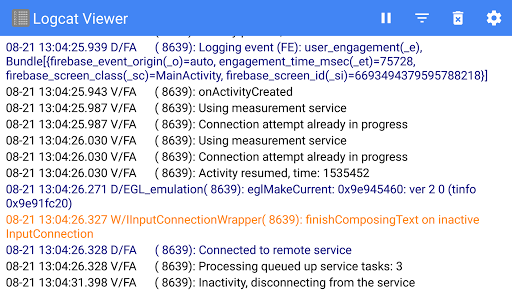 Logcat Viewer Screen 3