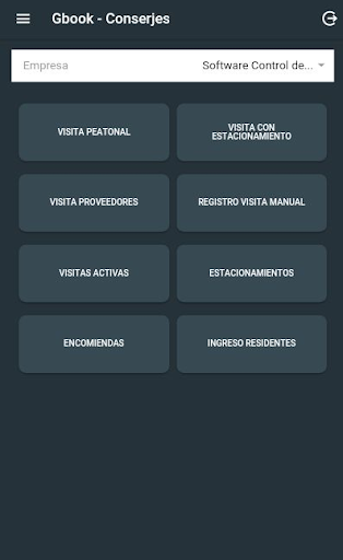 Android application Gbook Recepción screenshort