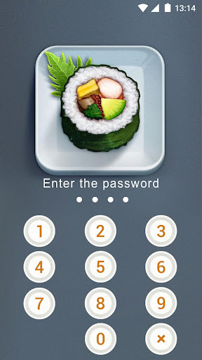 AppLock Theme Sushi Food Screen 2