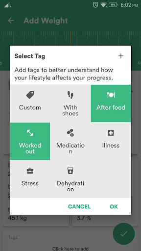 Screenshot of Health & Fitness Tracker