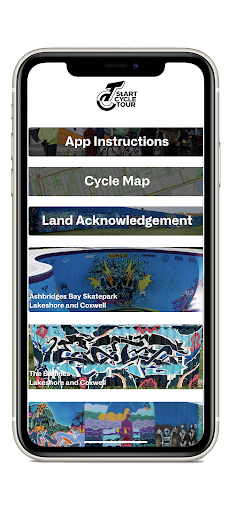 Android application Cycle Tour screenshort