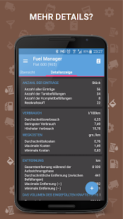 Fuel Manager Pro (Verbrauch) Screenshot