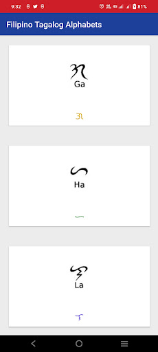 Filipino Tagalog Alphabets Screen 3