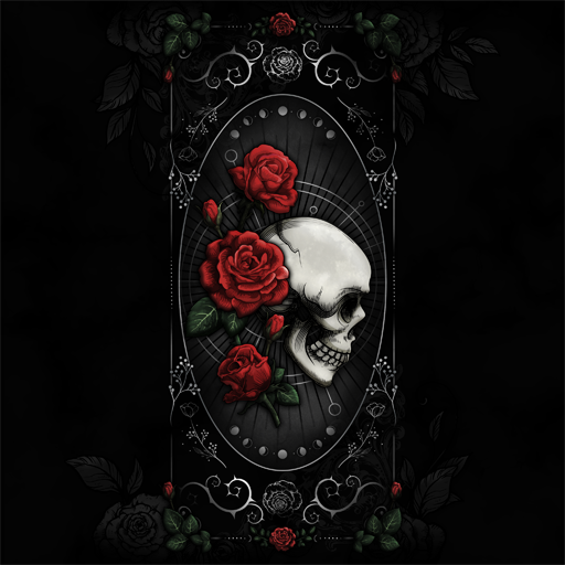 Skull Rose Tarot - Wallpaper logo