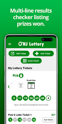 New Jersey Lottery Results Screen 3