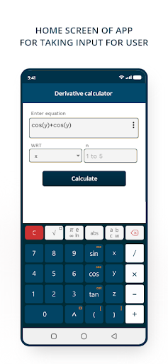 Derivative Calculator Screen 2