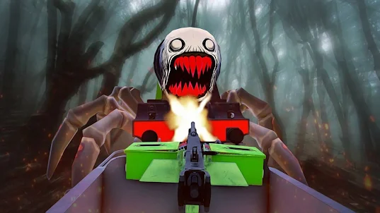 Scary Spider Horror Train 3D