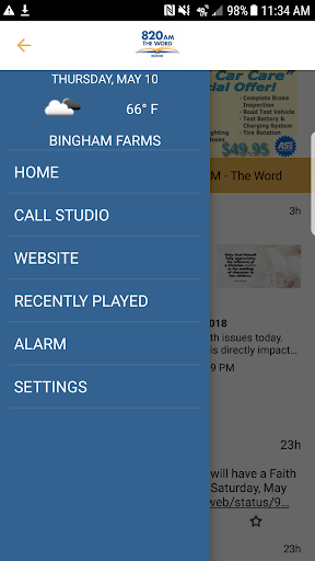 Android application 820 AM The Word screenshort
