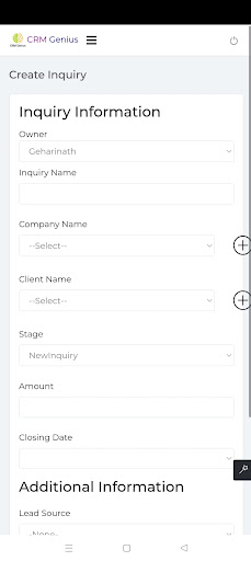 CRM Genius Screen 2