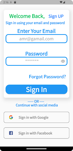 sarhan ecommerce app Screen 2