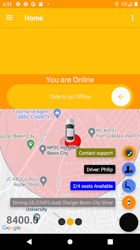 Cruise Driver Screen 2