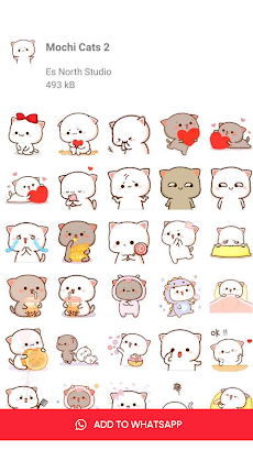Mochi Cat Stickers - WAStickerのおすすめ画像2