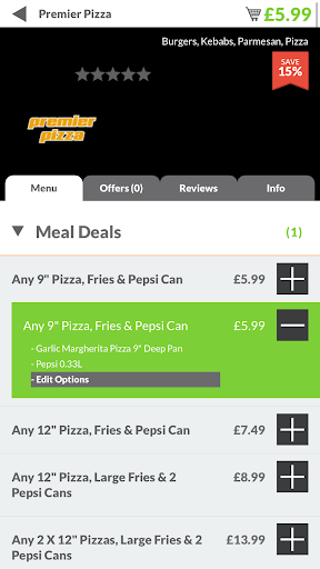 Premier Pizza LS12 Screen 3