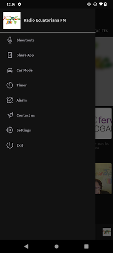 Android application Radio Ecuatoriana FM screenshort