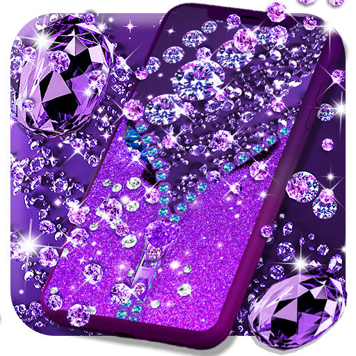 Purple diamond lock screen 7.6 Icon
