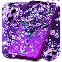 Purple diamond lock screen
