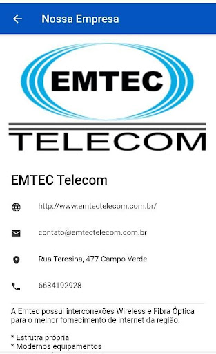 EMTEC Telecom - Mato Grosso Screen 2