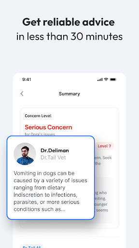 Android application Dr.Tail: 24/7 online vet chat screenshort
