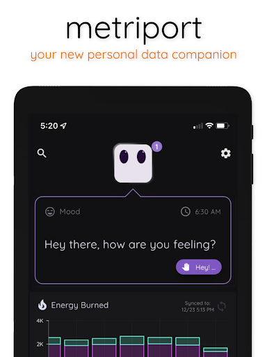 Screenshot of Metriport - Tracker & Lifelog