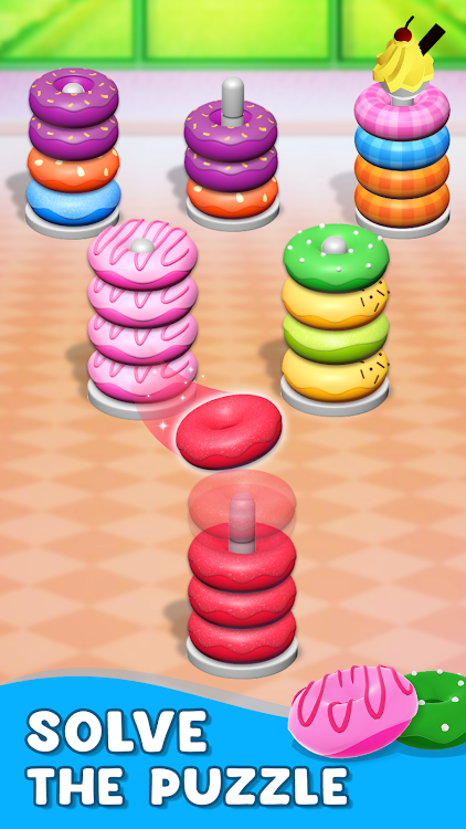 Hoop Stack - Donut Color Sort - 1.1.8 - (Android)
