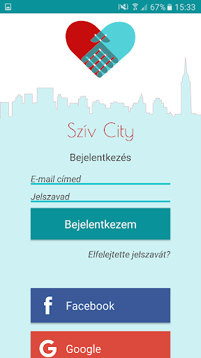 Android application Szív City screenshort