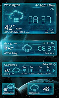 screenshot of OUTERSPACE THEME GO WEATHER EX