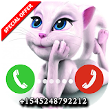Fake Call From Talking Cat Angela Free Prank 2017 icon