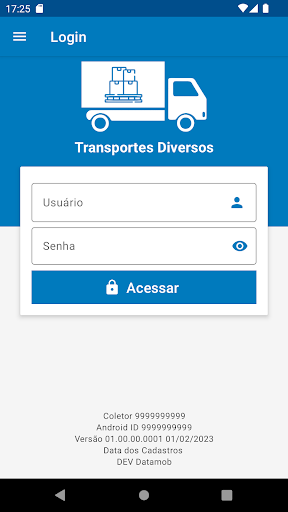 Transportes Diversos - Datamob Screen 2