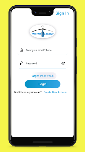 Android application Nearest Laundry screenshort