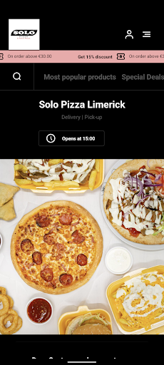 Android application Solo Pizza Limerick screenshort