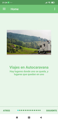 Android application Motorhome Routes screenshort