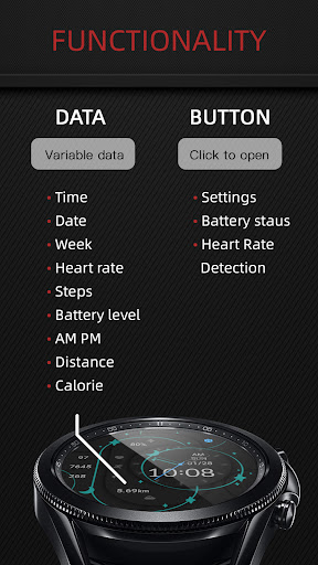 Geometric Stars For Wear OS Screen 2