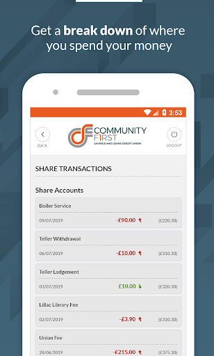 Community First Credit Union Screen 3