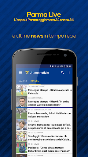 Android application Parma Live screenshort