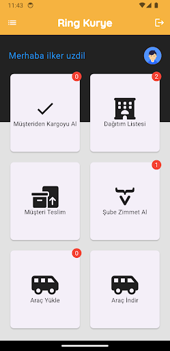 Ring kurye Screen 2