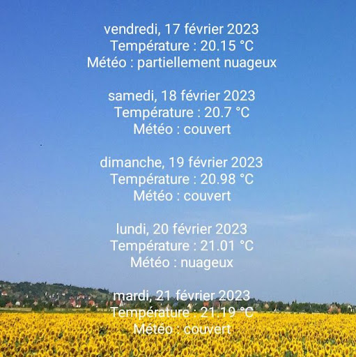 Météo Dakar Screen 3