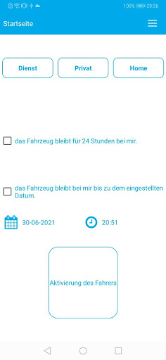 Horizont Fahrer App Screen 3