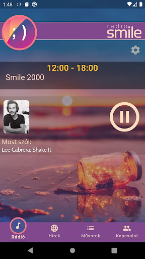 Android application radio smile screenshort