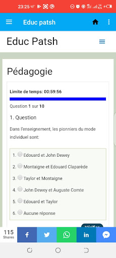 Android application Educ Patsh -Cours et exercices screenshort