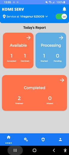 Android application KomeServProvider screenshort