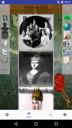 Android application Genealogical trees of families screenshort