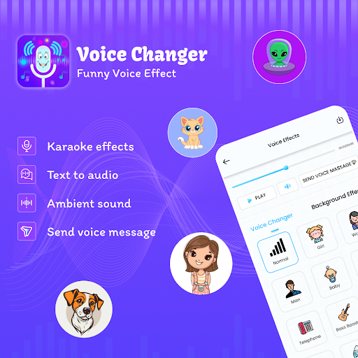 Android application Voice Changer & Voice Effects screenshort