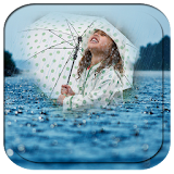 Rain photo frame effects icon