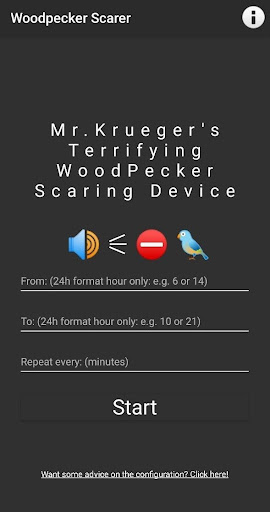 Android application Woodpecker Deterrent screenshort