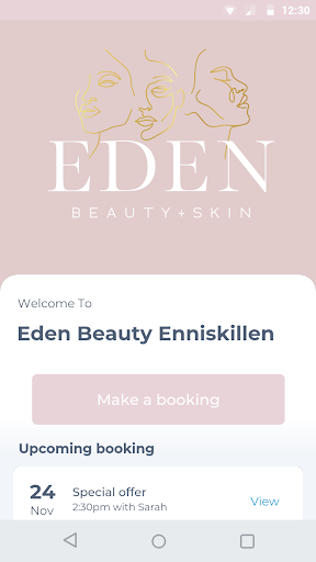 Android application Eden Beauty Enniskillen screenshort