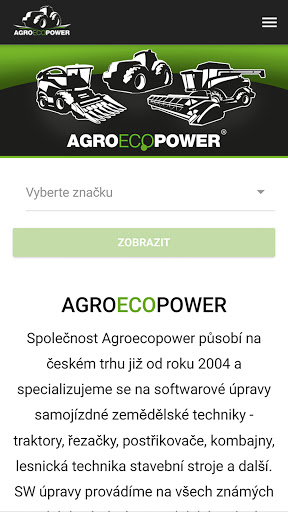 Android application AgroEcoPower screenshort